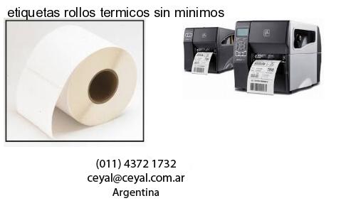 etiquetas rollos termicos sin minimos