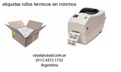 etiquetas rollos termicos sin minimos
