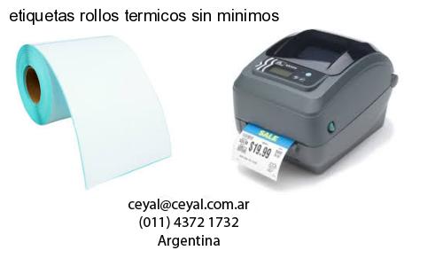 etiquetas rollos termicos sin minimos