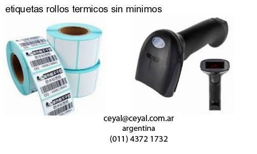 etiquetas rollos termicos sin minimos