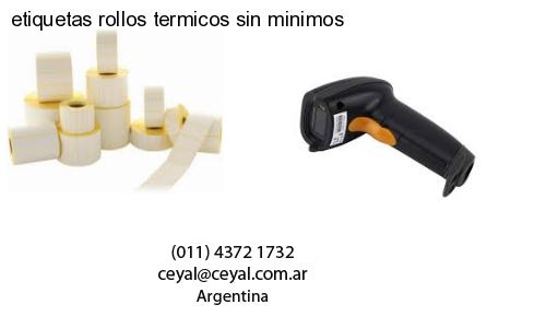 etiquetas rollos termicos sin minimos