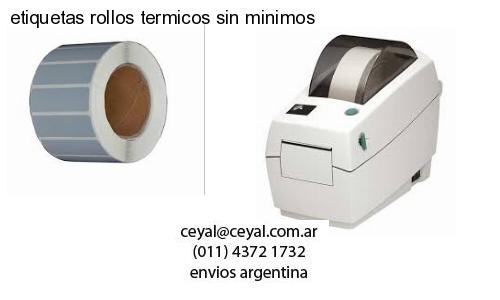 etiquetas rollos termicos sin minimos