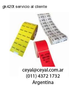 gk420t servicio al cliente