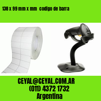 138 x 99 mm x mm  codigo de barra