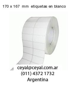 170 x 167  mm  etiquetas en blanco