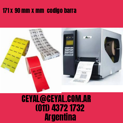 171 x 90 mm x mm  codigo barra