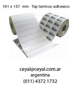 191 x 157  mm  Top termico adhesivo
