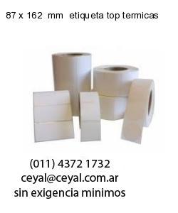 87 x 162  mm  etiqueta top termicas