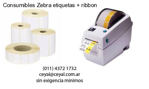 Consumibles Zebra etiquetas   ribbon