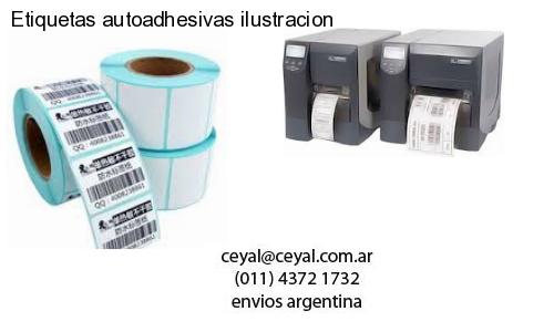 Etiquetas autoadhesivas ilustracion