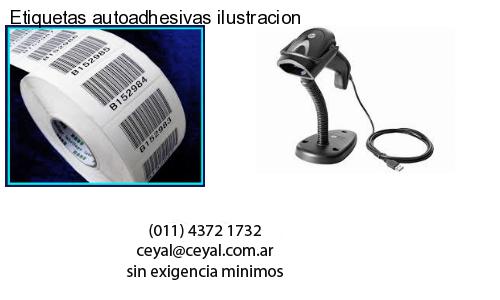 Etiquetas autoadhesivas ilustracion