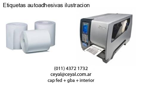 Etiquetas autoadhesivas ilustracion