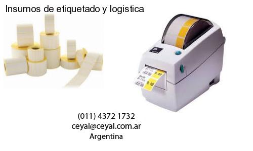 Insumos de etiquetado y logistica