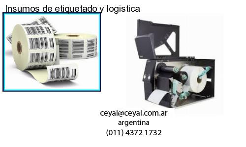 Insumos de etiquetado y logistica