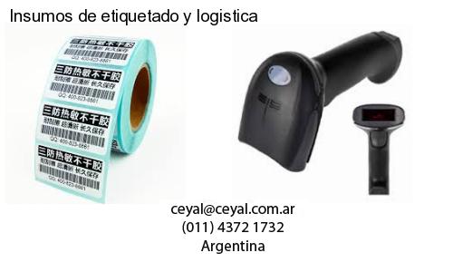 Insumos de etiquetado y logistica