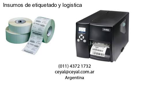 Insumos de etiquetado y logistica