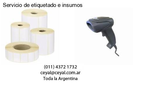 Servicio de etiquetado e insumos