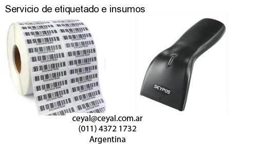 Servicio de etiquetado e insumos