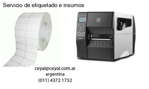 Servicio de etiquetado e insumos