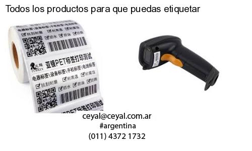 Todos los productos para que puedas etiquetar