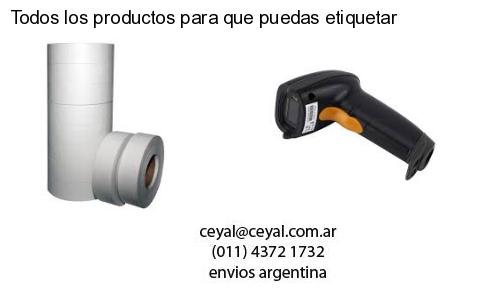 Todos los productos para que puedas etiquetar