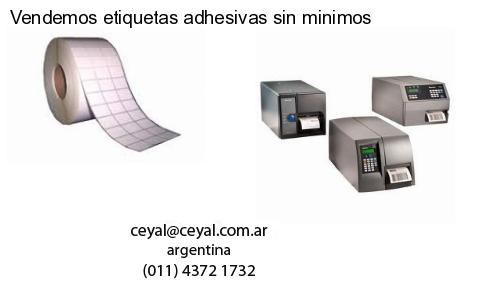 Vendemos etiquetas adhesivas sin minimos
