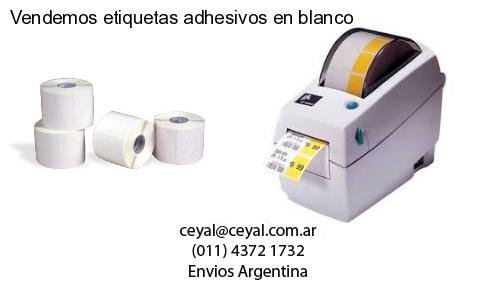 Vendemos etiquetas adhesivos en blanco