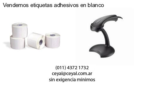 Vendemos etiquetas adhesivos en blanco