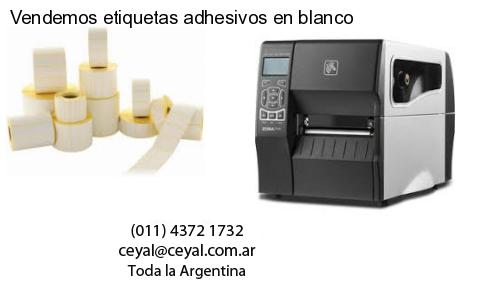 Vendemos etiquetas adhesivos en blanco