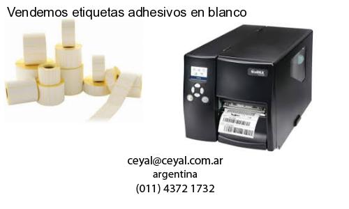 Vendemos etiquetas adhesivos en blanco