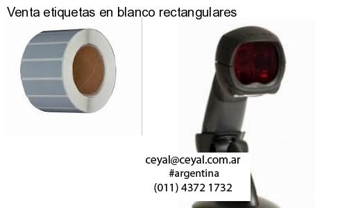Venta etiquetas en blanco rectangulares
