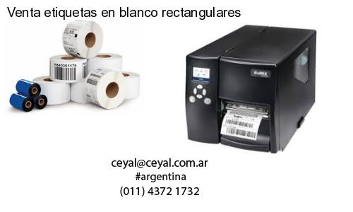 Venta etiquetas en blanco rectangulares