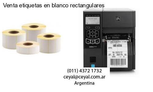 Venta etiquetas en blanco rectangulares