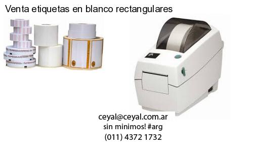 Venta etiquetas en blanco rectangulares