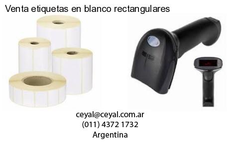 Venta etiquetas en blanco rectangulares