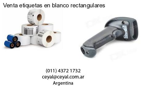 Venta etiquetas en blanco rectangulares