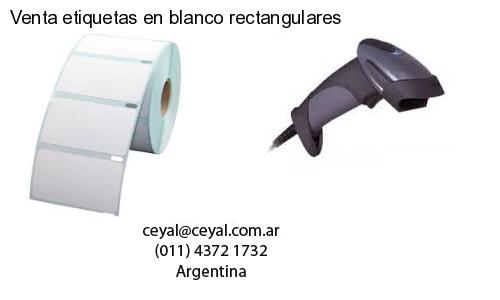 Venta etiquetas en blanco rectangulares