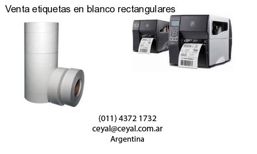 Venta etiquetas en blanco rectangulares