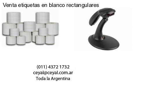 Venta etiquetas en blanco rectangulares