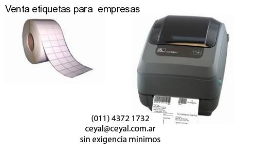 Venta etiquetas para  empresas