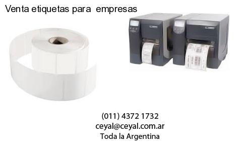 Venta etiquetas para empresas