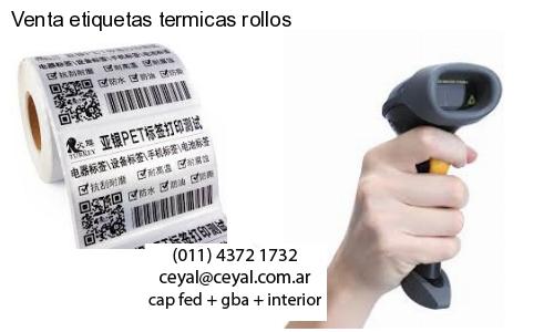 Venta etiquetas termicas rollos