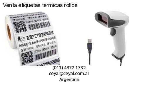 Venta etiquetas termicas rollos