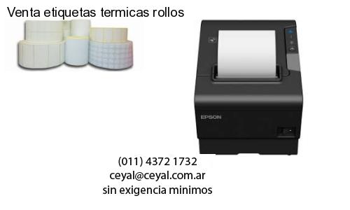 Venta etiquetas termicas rollos