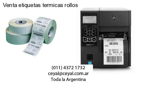 Venta etiquetas termicas rollos