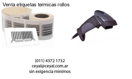 Venta etiquetas termicas rollos