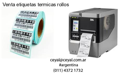 Venta etiquetas termicas rollos