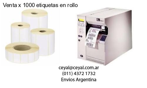 Venta x 1000 etiquetas en rollo