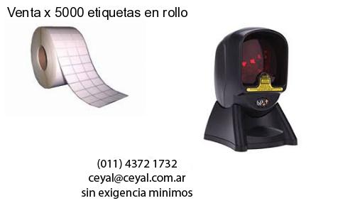 Venta x 5000 etiquetas en rollo