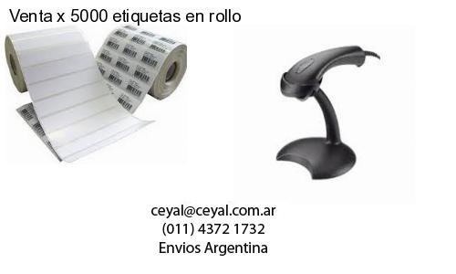 Venta x 5000 etiquetas en rollo